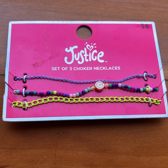 Justice necklaces
set of three choker necklaces ￼ - Picture 6 of 8